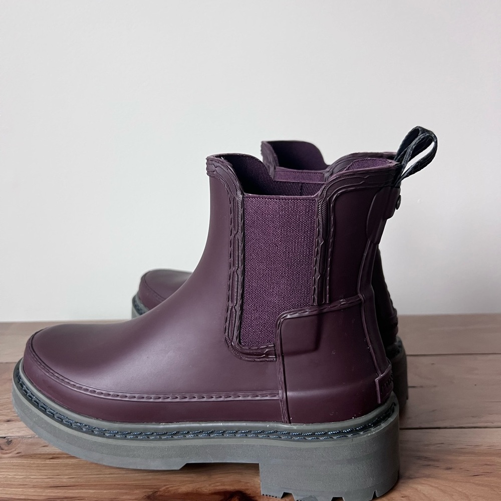 Hunter Dark Purple Winter & Rain Boots